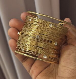 Hand Cuff with Stones TA03